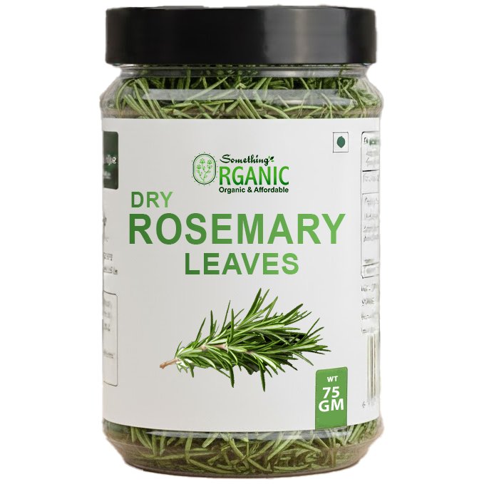 Jar Premium Rosemary Leaves – Aromatic Herb for Culinary & Medicinal Uses 50 Gram